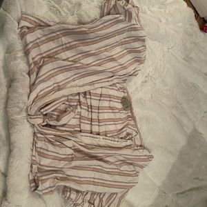 Medium button down tie crop top